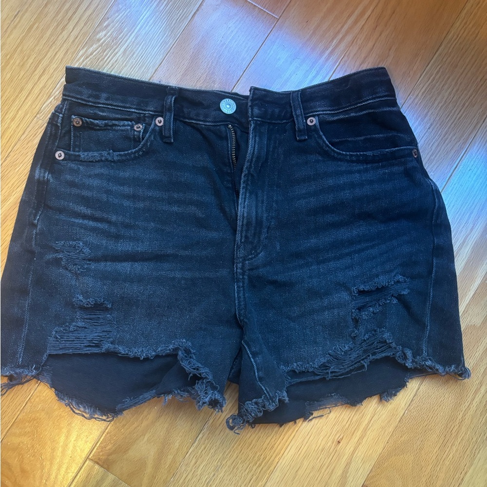 American Eagle Black Jean Shorts - Size 2